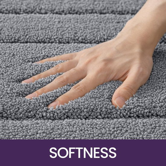 Absorberende Badkamer Vloermat – Verdikt, Anti-slip, Bruin – 40x60cm – Luxe Deurmat voor Badkamer & Toilet