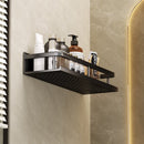 2x Multifunctionele Aluminium Wandplank 40cm - Zwart