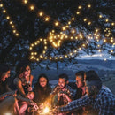 Zonne-energie Tuinverlichting 12m 100 LED Warm Wit