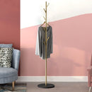 Vrijstaande Boomtak Kapstok met Geüpgrade Leistenen Voet - S