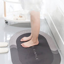 super absorberende badmat -antislip-Kaki ovaal 50*80CM