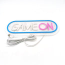 "GAME ON" LED Neon Wandlamp-USB Gevoed met Dimbare Verlichting-33x12.5cm