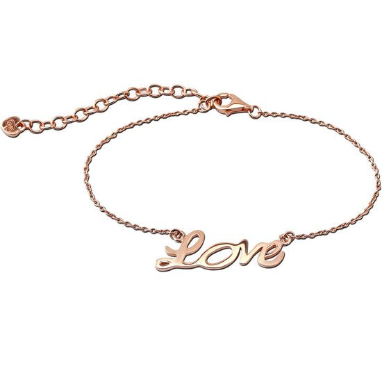 Reitsman Roségouden 925 Zilveren 'Love'-Armband: Een Perfect Cadeau vol Liefde