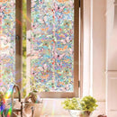 Milieuvriendelijke PVC Glasfolie - Kleurrijk vlinderpatroon - Zelfklevend - Privacy en UV Bescherming - 40x100 cm