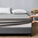 Waterdichte Matrashoes 140x200cm – Ademend & Antibacterieel – Beschermt Tegen Vloeistoffen, Allergieën & Huisstofmijt – Grijs – 30cm Hoogte