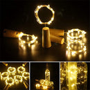 4 stuks Betoverende Wijnkurk-Koperdraadlamp-Creëer Magische Sferen -1 meter lang en met 10 led-lichtjes