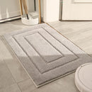 Absorberende Badmat Deurmat - Verdikt & Antislip - Grijs 40x60cm | Luxe Huishoudtapijt voor Badkamer & Hal