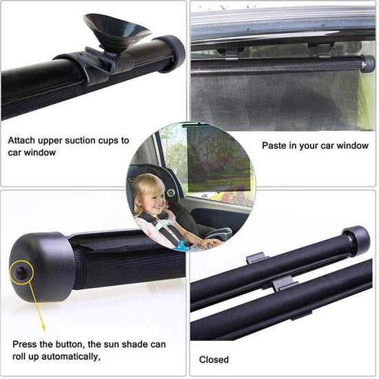 Rol zonnescherm 40*45CM zwart