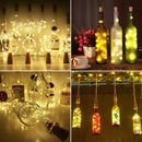 4 stuks Betoverende Wijnkurk-Koperdraadlamp-Creëer Magische Sferen -1 meter lang en met 10 led-lichtjes