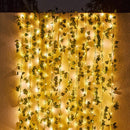 Xtraworks- LED-lamp op zonne solar lichtslinger esdoornblad klimop 10 meter 100 lichten
