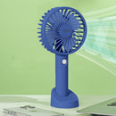 Draagbare Ventilator - oplaadbaar met USB - kan mobiel op voet plaatsen - perfect voor op op reis, buiten met warm weer - Diepzee Blauw