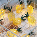 Xtraworks - Lichtslinger - Ananas - 1, 5 meter, 10 lichtpunten-wekt op batterij