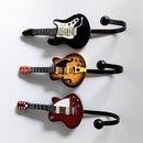 Gitaar kapstokhaken 3-pack metaal zwart
