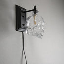 Wandlamp schedel in retro stijl-helder glazen wandlamp