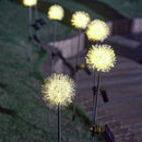 2x Solar Tuinlamp Paardenbloem - Warm Wit Sfeerlicht