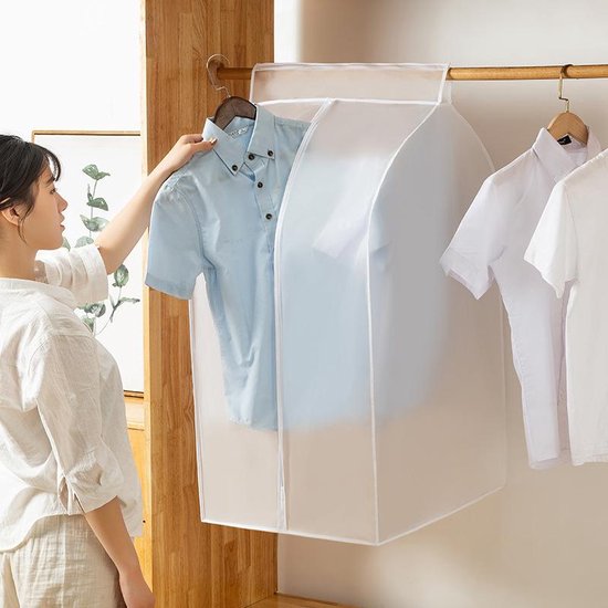 2-Stuks Stofkap voor Kleding Driedimensionale Stofkap Opbergtas 60*30*90 CM ( 2 Stuks)