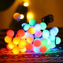 Tuinverlichting zonne-energie 12m 100 LED bollen multicolor