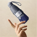 Opvouwbare Paraplu -Windproof- zonnescherm UV-SPF 50+compact en draagbaar- Extra sterk - marineblauw