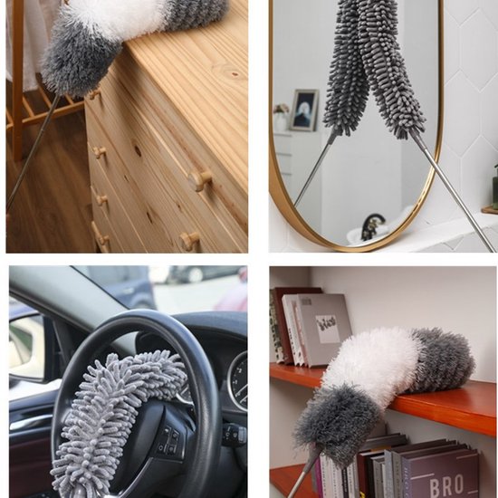 8-delige Telescoopsteelset met Plumeau, Lammellenreiniger, C