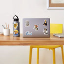 104 olieverf kunst graffiti stickers -Stickers voor laptop,koffers,koelkasten, kleerkasten, muren-watertight en weerbestendig