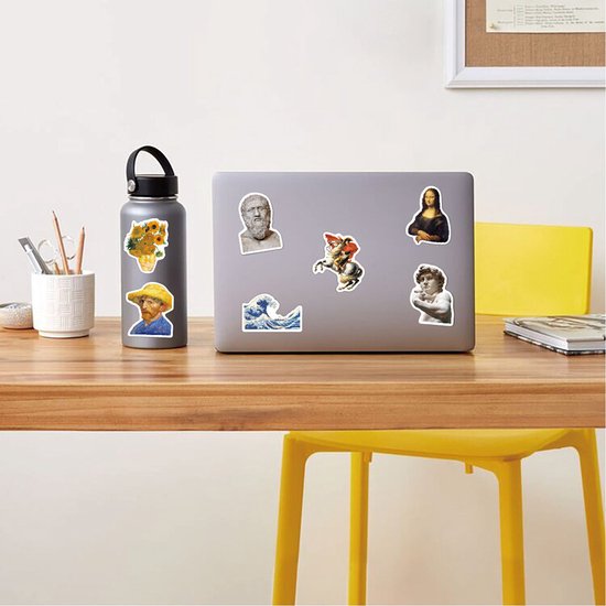 104 olieverf kunst graffiti stickers -Stickers voor laptop,koffers,koelkasten, kleerkasten, muren-watertight en weerbestendig