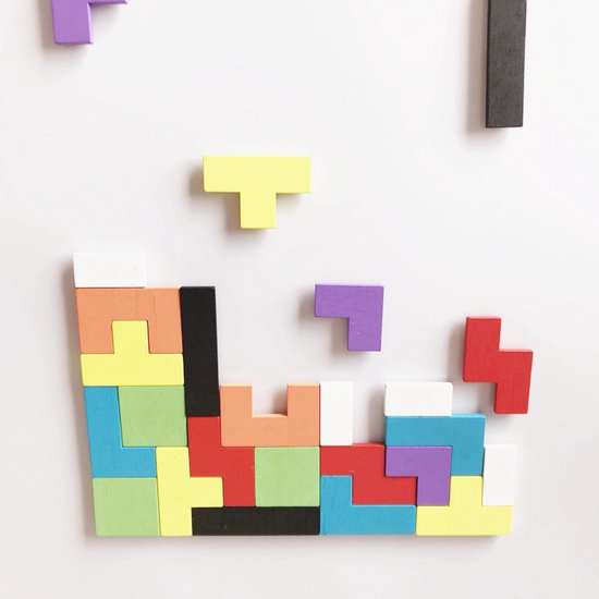 Tetris Koelkastmagneten – 40-delig Kleurrijke Puzzel