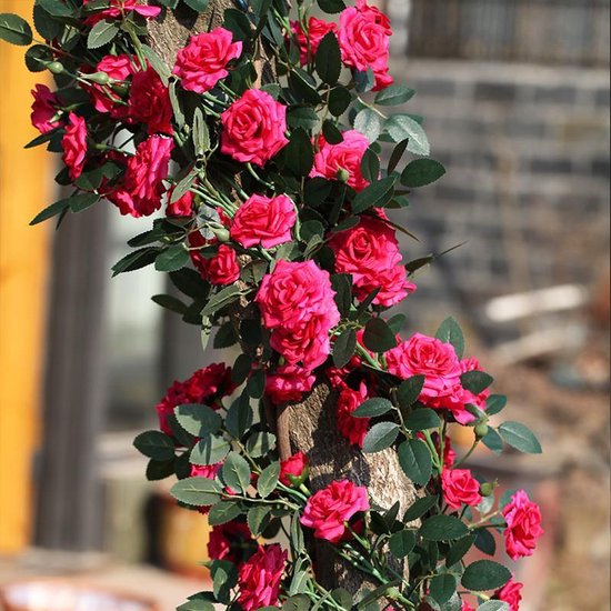 2 Stuks Klimop Slinger -simulatie rose wijnstokken scharlaken