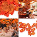 Betoverende LED Esdoornbladlichtslinger-Geschikt voor Binnen en Buiten-werkt op batterij- 3meter 20 lichtjes -Oranje-rood