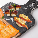 Luxe Marmeren Snij- & Serveerplank 33x21.6cm - Zwart