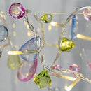 LED Lichtsnoer met kristallen kralen - 10 lampjes 1.5m