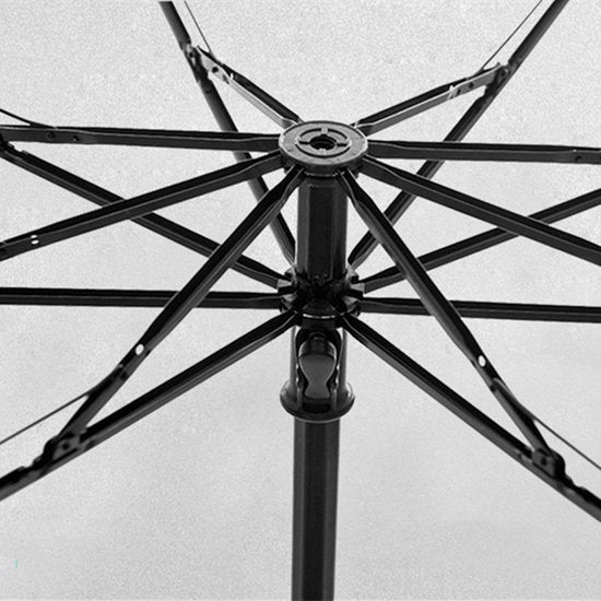 Opvouwbare bloemparaplu UPF50+ windproof 97 cm hemelsblauw