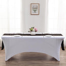 Creëer stijlvolle tafeldecoratie met het Elastische Tafelkleed -voor rechthoekige tafel-183*76*76CM-wit