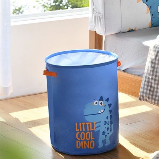 TDR Opvouwbare Wasmand Dinosaurus 35x45cm Blauw