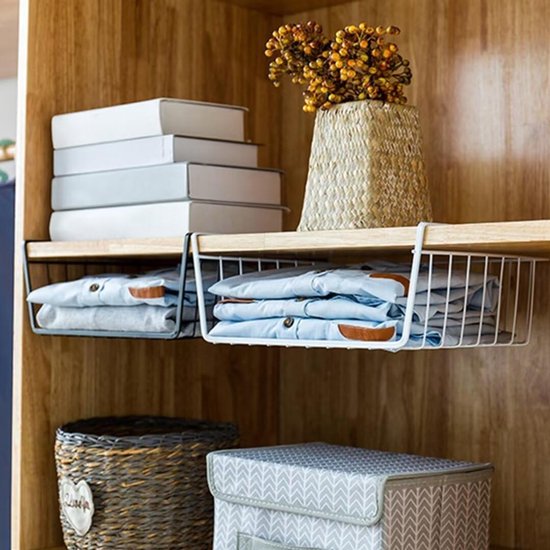 Hanging Basket Set - 2-Delige Onderkast Opbergbak voor Keuken, Badkamer en Kantoor – afbeelding 20