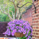 Elegant Wandgemonteerde Bloempothaak -Plantenstandaard - voor Tuin en Binnenruimtes- 33x16x5CM-zwart