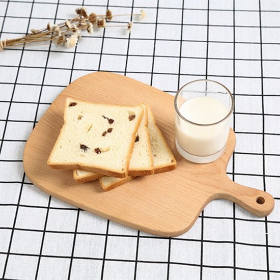 2x Beukenhouten Snij- en Serveerplank met Handvat 32,5cm