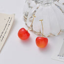 Lichte Rode Kersen Oorhangers - Reitsman Vrouwen Oorbellen
