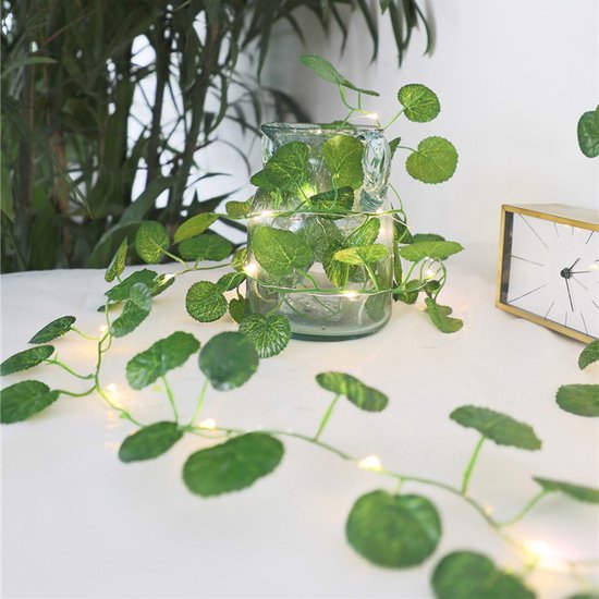 led lichtstring eucalyptusbladeren wijnstok licht-werkt op USB- 10 meter 100 lampjes