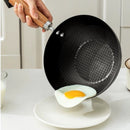 Wokpan - Ø 30 cm - Marmeren Coating - Geschikt voor Inductie, Gas, Elektrisch en Keramisch - Beige Creme - PFAS Vrij