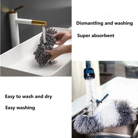 8-delige Telescoopsteelset met Plumeau, Lammellenreiniger, C