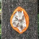 Realistisch Eekhoorn Tuindecoratie Beeldje van Hars 9x4x12.7