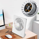 Stijlvolle en handige oplaadbare miniventilator - 3 instelbare snelheden-USB opladerbaar-wit -152x42x185mm