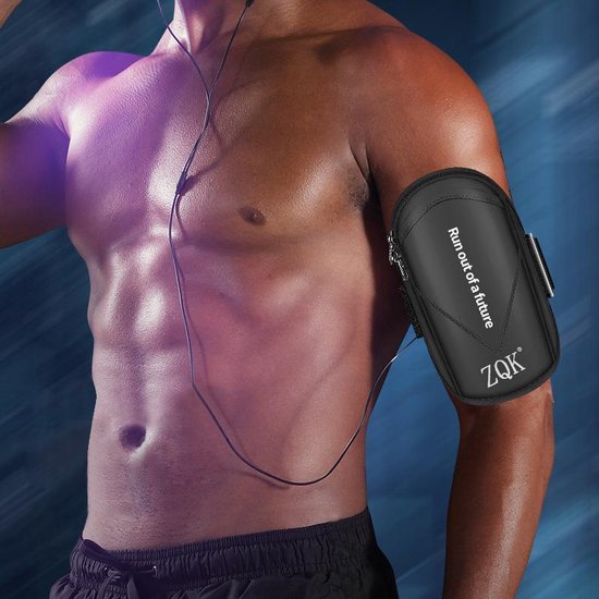 UniKorf.nl Ultralichte Running Telefoonhouder Armband Zwart