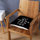 Sierkussensloop - Thema: Friends - Tekst: "I'll BE THERE FOR Y・O・U" - 45 x 45 cm - Zwart
