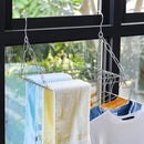 Verstelbaar Hangend Roestvrijstalen Droogrek voor Balkon en Verwarming - Ruimtebesparend en Duurzaam - Perfect voor Kleding, Handdoeken en Kussens