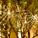 led-vuurwerk lichtslinger-werkt op zonne-energie -200LED lichtjes- warm wit licht
