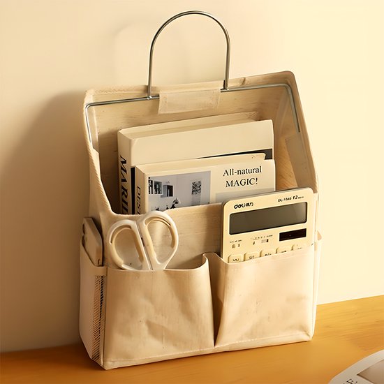 Houss Hangende opbergtas 30×21×9 cm katoen naturel