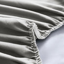 Matrashoes - Ademend & Antibacterieel - Waterdicht - Bescherm uw matras tegen vloeistoffen & allergieën - 200x220x30 cm - Grijs