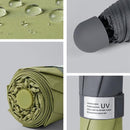 TDR -Opvouwbare Paraplu -Windproof- zonnescherm UV-SPF 50+compact en draagbaar-  Extra sterk  -Matcha Groen