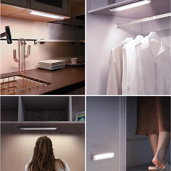 Unikorf 60CM Kastverlichting - Bewegingssensor, 3-kleur, USB